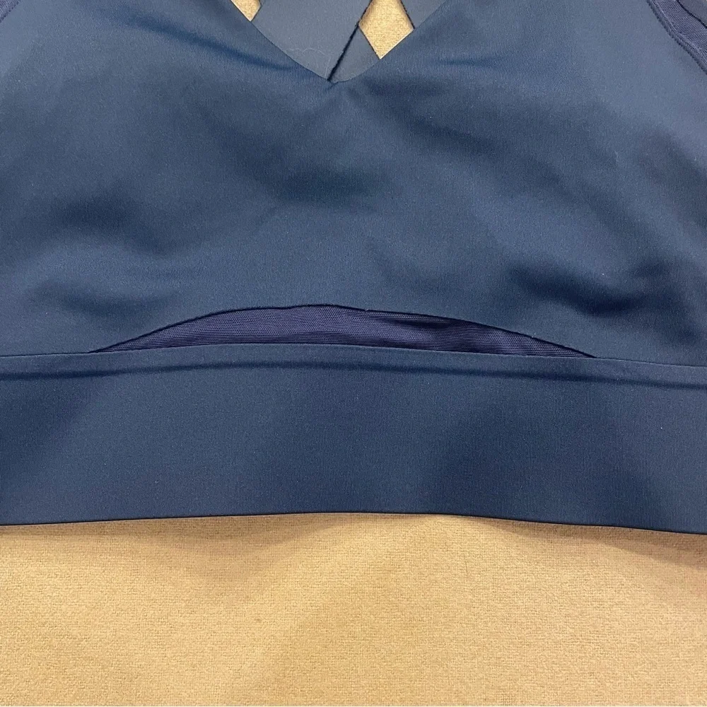 Brooks Drive Interlace Run Bra Navy Blue Size 32C/D